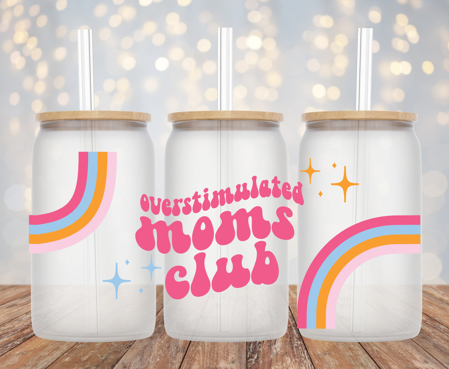 Overstimulated Moms Club (Rainbows)